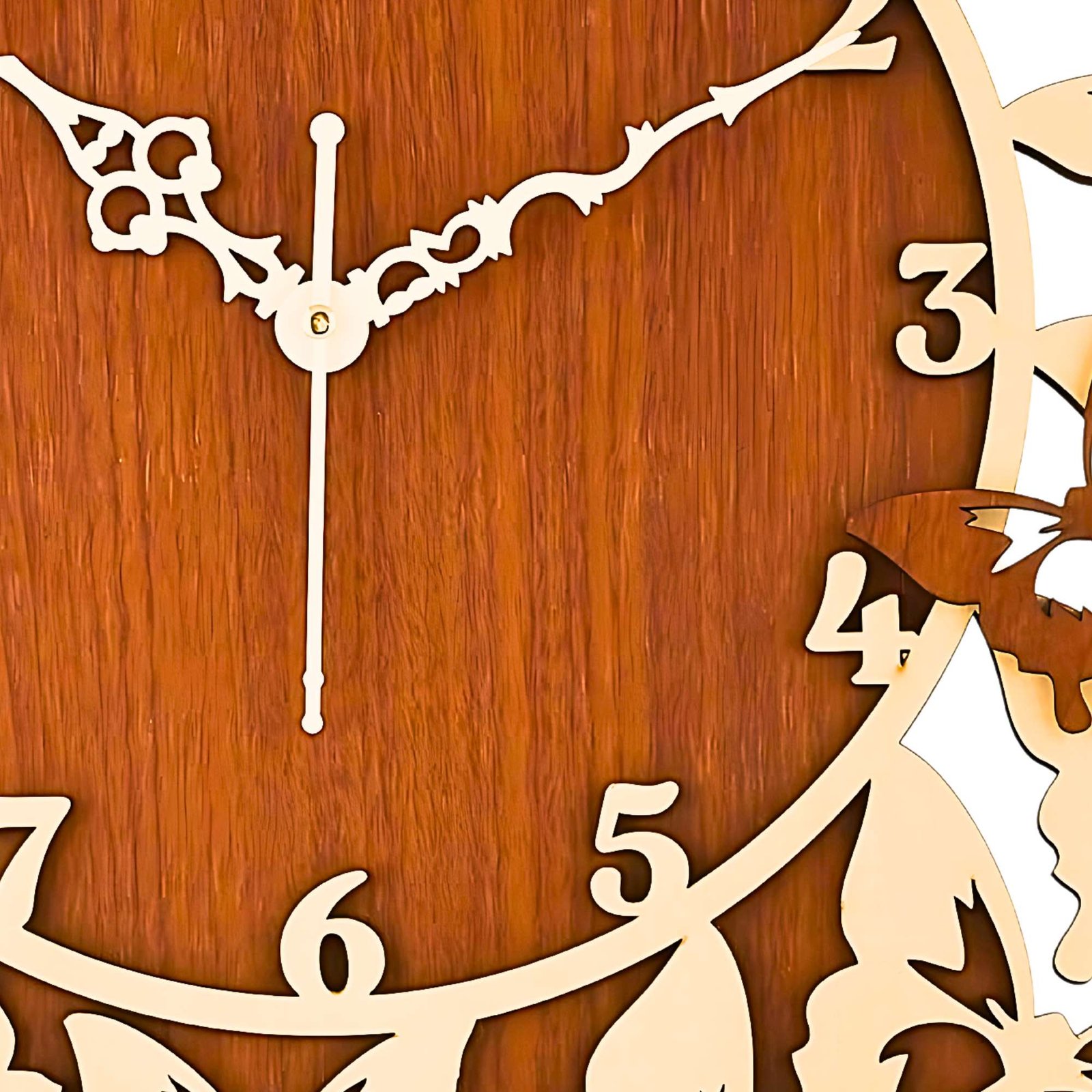 Wooden Silent Non-Ticking Wall Clock for Home Stylish Latest Designer Wall Clock for Home Living Room Bedroom Office Hall - Image 2